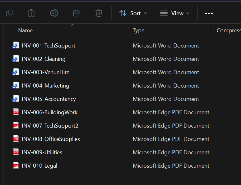 Step 1 — Upload your invoices